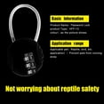 thumbnail image 2 of Security Padlock, Combination Lock Code Padlock Travel Padlock with Steel Cable, 2 of 4