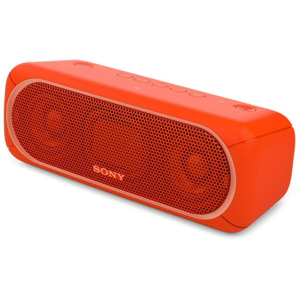 Sony SRS-XB30 Haut-Parleur Sans Fil Bluetooth Résistant aux Éclaboussures - Rouge (Garantie de 3 Mois Remise à Neuf)