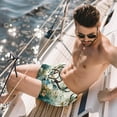 thumbnail image 2 of luoweisi Men's Beach Shorts Quick Dry Swim Trunks with Mesh Lining Jungle Elk XL, 2 of 5