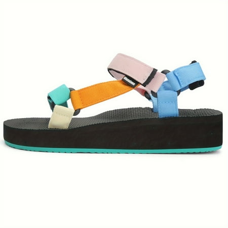 FDGHYTBF Womens Sport Sandals Outdoor Hiking with Arch Support Comfortable Webbing Water Athletic Beach Shoes for Travel Walking Trekking Camping
