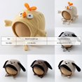 thumbnail image 4 of Hessimy Baby Dog Face Knit Bonnet Hat with Floppy Ears,Winter Warm Earflap Cap with Chin Ties, 4 of 8