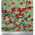 thumbnail image 1 of Soimoi Cotton Poplin Fabric Branch & Leaves Artistic Decor Fabric Printed Yard 42 Inch Wide, 1 of 3