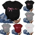 thumbnail image 6 of Aloohaidyvio Women’s Casual Summer T Shirts Loose Fit Crew Neck Soft Cotton Short Sleeve Cute Basic Tops, 6 of 6