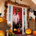 thumbnail image 5 of Halloween Door Decorations Banner Cover, Large Fabric Decor Banner, Happy Halloween Banners with Witch Castle Pattern for Front Door Decorations Indoor Outdoor Party Supplies, 5 of 6