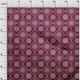 thumbnail image 3 of oneOone Velvet Dark Magenta Fabric Asian Suzani Sewing Material Print Fabric By The Yard 58 Inch Wide, 3 of 5
