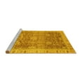 thumbnail image 2 of Ahgly Company Machine Washable Indoor Square Oriental Yellow Traditional Area Rugs, 6' Square, 2 of 4