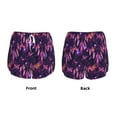 thumbnail image 3 of Balery Purple Dreamcatcher Pantalones cortos deportivos para mujer con forro y dos bolsillos, elásticos, para entrenamiento, gimnasio, yoga-XX-Large, 3 of 7