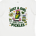 thumbnail image 4 of Inktastic Just a Girl Who Loves Pickles Girls Toddler T-Shirt, 4 of 5