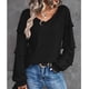 thumbnail image 1 of Blusas sueltas con cuello en V y manga larga para mujer, blusas sueltas con cuello en V y manga larga para mujer, blusas de manga larga para mujer, tecnología de vanguardia, 1 of 6
