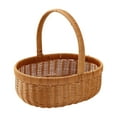 thumbnail image 2 of deevoka Flower Baskets Hand Basket, Farm Shopping Basket, Imitation Rattan S, 2 of 9
