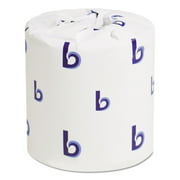 Boardwalk B6180 4.5 in. x 3 in. 2-Ply Septic Safe Toilet Tissue - White (96 Rolls/Carton, 500 Sheets/Roll)