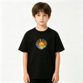 thumbnail image 2 of Colorful Rainbow Sun Ocean Boys Graphic Tee, Cute Summer 100% Cotton Kids Short Sleeve T-Shirt 4-13Y, 2 of 5