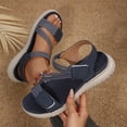thumbnail image 2 of Sandalias de Cuña de Mujer Casual con Correas Tejidas Transpirables Y Suela Gruesa para Playa Y Viajes, Sandalias de Correa de Tobillo Ajustables en Colores Versátiles, 2 of 9