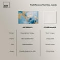 thumbnail image 6 of Deep Blue Gold Drift Canvas Blue Abstract Art by Art Remedy, Gallery Wrapped, 54" x 36", 6 of 7