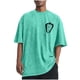 thumbnail image 2 of Tops para hombre, blusas y camisas de cuello redondo y manga corta para hombre, camisetas deportivas informales con estampado desgastado para hombre, blusas de cuello redondo y manga corta para hombre, 2 of 5