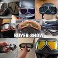 thumbnail image 2 of Gafas para casco de motocicleta a prueba de viento, gafas protectoras de seguridad de cuero antideslumbrantes para Motocross, gafas Steampunk para campo traviesa, fáciles de llevar, 2 of 5