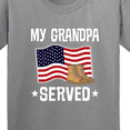 thumbnail image 4 of Inktastic Military Grandson My Grandpa Served Youth T-Shirt, 4 of 5