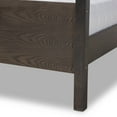 thumbnail image 4 of Baxton Studio Natasha King Size Grey Upholstered Walnut Finished Canopy Bed, 4 of 10