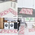 thumbnail image 5 of Pioneer Flower Floral Print Pattern Kitchen Rugs Sets Of 2,Anti Fatigue Kitchen Mat Rugs Non Slip Washable,Decorative Kitchen Floor Mats for Kitchen,Sink,Laundry,17"x30"+17"x47", 5 of 7