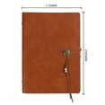 thumbnail image 2 of Bloc de notas 1pcsa5, cuaderno de cuero suave con bobina de oficina, tamaño 17*23,5 CM, cuaderno de imitación de cuero pu, marrón, 2 of 5