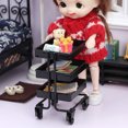 thumbnail image 2 of Miangastore Simulated Mini Cart Storage Cart Adornment for Mini House Movable Trolley Storage Rack Model, 2 of 8