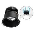 thumbnail image 3 of Lámpara LED empotrada de techo para dormitorio, oficina, moderna, color negro, 5 W, 55 mm Negro_5W_55mm, 3 of 9