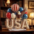 thumbnail image 5 of BadyminCSL 20CM 4th of July Patriotic 2D Acrylic Tabletop Decor, Independence Day Flag Themed Desk Holiday Ornament, 5 of 6