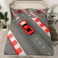 thumbnail image 2 of Castle Fairy Adults Boys Girls Sport Racing Car 4pcs Bed Sheets,Grey Red King Sheets,Speed Race Super Cozy Sheet Set,Ultra Soft Home Decor, 2 of 7