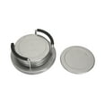 thumbnail image 5 of Mainstays Stainless Steel Drink Coasters with Holder, Metal Table Coaster Set for Coffee Table, Dining Table and Kitchen Counter, 5 of 7
