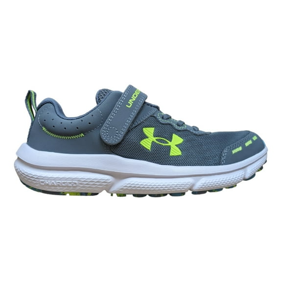 Under Armour Kid's BPS Assert 10 AC Sneakers (Grey/Green, 1)