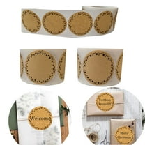 Floral Canning Label 2inch Handmade Mason Jar Stickers Kraft Paper Name Labels Stickers Spice Bottle Labels Price Tags 500Pcs