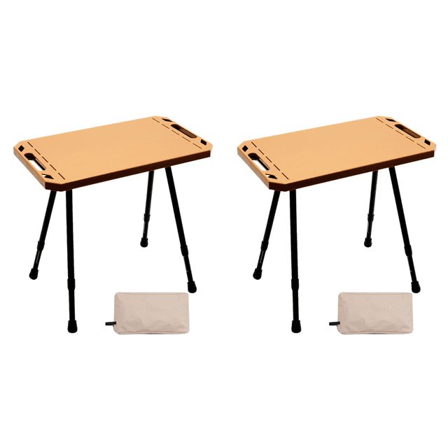 Mesa Plegable para Acampar Picnic Portátil Playa Exteriores (Camel)