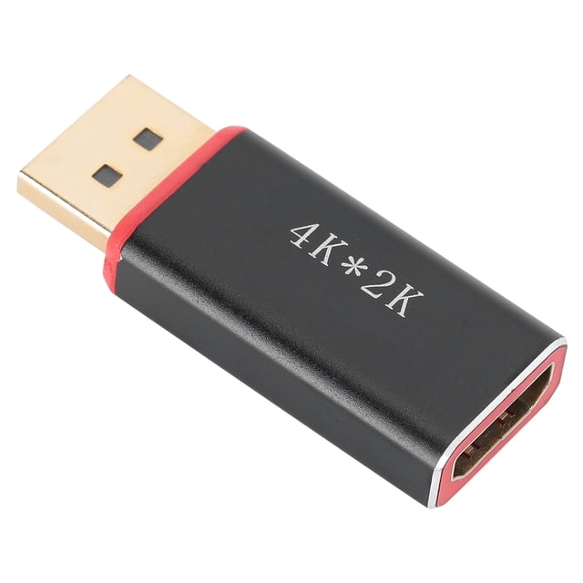 Adaptador DP Maleto HDMI hembra, 4K x 2K 30HZ Display Port KHDMI Converter Display Portto HDMI Converter meticulosamente diseñado