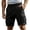 Black Cargo Shorts, variant on Jsaierl Cargo Shorts for Men Big and Tall Multi Pockets Shorts Outdoor Combat Shorts Loose Workwear Cargo Shorts with Drawstring
