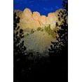 thumbnail image 2 of Lord, Fred 13x18 Black Ornate Wood Framed with Double Matting Museum Art Print Titled - SD, Mount Rushmore lit at twilight, 2 of 4
