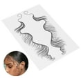 thumbnail image 2 of Etiqueta engomada del tatuaje del pelo bordes peinados tatuaje borde pelo impermeable falso línea del pelo pegatinaHE-04, 2 of 8