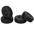 thumbnail image 4 of Juego de 4 ruedas y neumáticos RC, piezas de repuesto antideslizantes negras, repuesto modificado DIY de 74 mm para modelo de oruga RC, camión de, 4 of 9