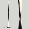 thumbnail image 3 of Brightech 48 Inch Helix Modern Built In LED Floor Standing Pole Lamp, Black, 3 of 10