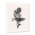 thumbnail image 2 of Designart 'Abstract Black Tropical Leaf II' Modern Framed Art Print, 2 of 4