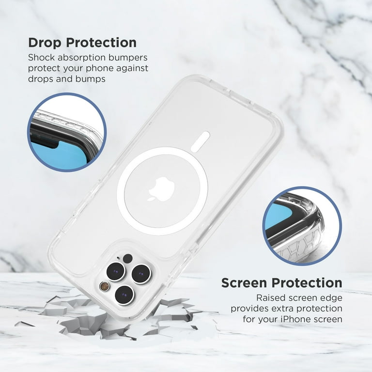 iHome Velo Gloss Silicone Case for iPhone 12 Pro, MagSafe