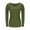 Green, variant on Olyvenn Women’s Cotton Knitted Notch V Neck Long Sleeve Fall Winter Ribbed Pullover T-Shirts Slim Fitted tops Black M