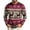 Wine 20#, variant on Christmas Men Casual Crew Neck Top Plaid Candy Cane Graphic Relaxed Fit Shirts Wrinkle Resistant Ugly Long Sleeve T-Shirts for Xmas Gathering Vacation Navy M