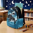 thumbnail image 4 of KUIFORTI Blue Shark Bookbag and Lunch Box Boys Backpack Pencil Pouch for Elementary Primary Middle School Fashion Kid School Bag Set 4 Piece Back to School Gifts, 4 of 7