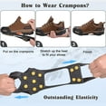 Ice Snow Cleats for Shoes and Boots,Walk Traction Cleats Crampons Anti