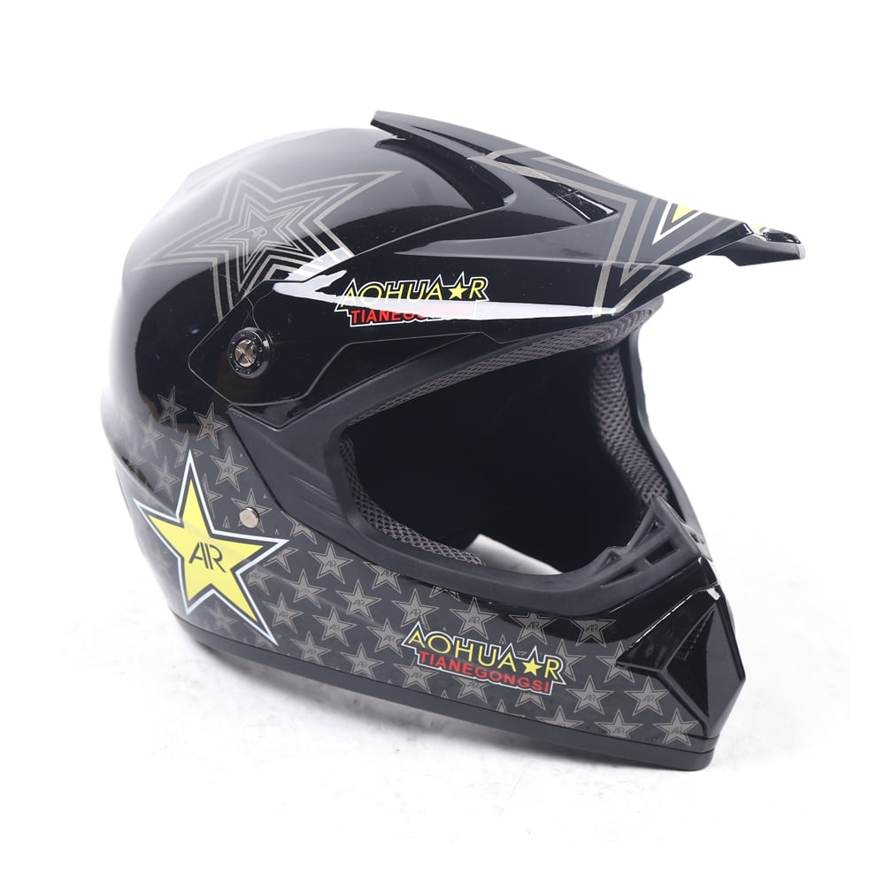 TOOL1SHOoo Multi-Color Unisex M/L Size Motocross Off-Road Riding Helmet + Goggle + Glove Kit Universal Kit L Size
