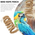 thumbnail image 2 of Hanging Rope Toy Parrot Perches for Bird Cages Accessories Spiral Metal Fittings, 2 of 12