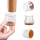 thumbnail image 2 of Protectores de suelo para patas de silla de silicona mejorados, 24 piezas de tapas transparentes para patas de silla, almohadillas protectoras para pies de muebles con parte inferior de fiel, 2 of 5