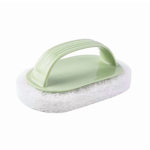 Cepillo de esponja mágico con mango, cepillo de plástico for limpiar azulejos de baño, quitamanchas no eléctrico for bañeras y utensilios de cocina, accesorios de baño.