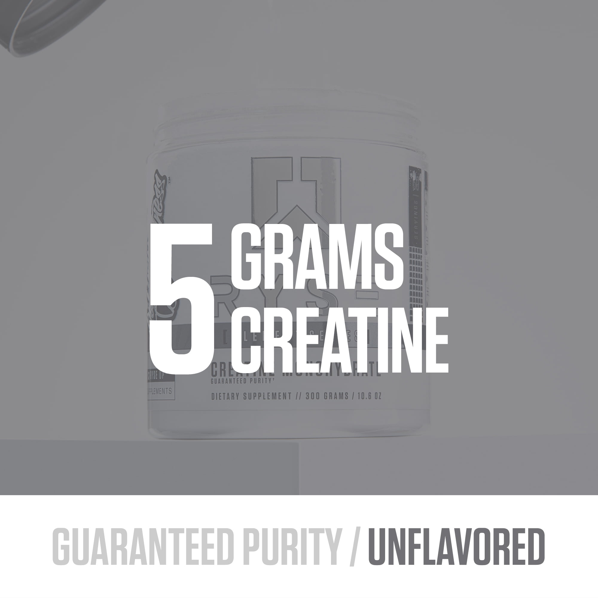 RYSE Creatine Monohydrate Micronized Powder - Unflavored - 100 Servings