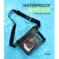thumbnail image 2 of Ringke Waterproof Bag [Sling Bag] Lightweight Waterproof Large Capacity Touch Friendly TPU Sling Bag - Black, 2 of 11